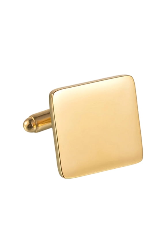 Custom Letter Stainless Steel Cufflinks for Men, Personalized Engraved Square Round Polygonal Cuff Buttons with Secure Spring Closure, Matte Mirror Finish Dress Shirt Accessories