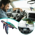 thumbnail image 1 of RuiJiao Cute 2D Sea Turtle Hanging Ornament for Car Rearview Mirror Decor- Bag Keychain Accessory for Women- Automotive Interior Mirrors Decor, 1 of 7