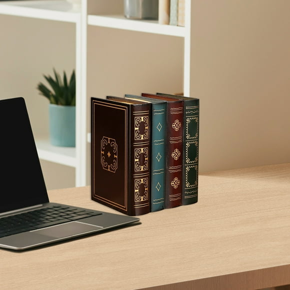 RuiJiao Decorative Book Boxes, Vintage Book Storage Box, Trinket Hidden Antique Organizer Retro, Farmhouse Decorations for Shelf Office Bookshelf Photo Props Home Decor