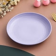 thumbnail image 1 of RuiJiao Eco-Friendly Plastic 17.5cm Snack Plate, Multi-Purpose Fruit, Dessert, Cake Serving Tray with Non-Slip Base, Durable and Scratch-Resistant for Home Kitchen, Parties, Photo Props Accessories, 1 of 3