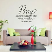 RuiJiao Elegant English Proverb Wall Decal | Perfect for Bedroom and Living Room TV Walls | Stylish Mural Stickers for Home Decor