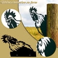 thumbnail image 1 of RuiJiao Farm Peeping Chicken Metal Art Outdoor Decor Garden Fence Decoration, Farmhouse Backyard Hang Artwork Wall Decor, Outdoor Yard Patio Lawn Statue, 1 of 9