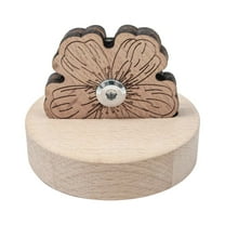 RuiJiao Flower Line Cutting Machine, Thread Cutters For Quilting, Desktop Blade Type Yarn Saver With Anti Slip Frame, Wooden Rotary Thread Cutting Tool