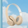 thumbnail image 1 of RuiJiao Foldable Retractable Wireless Bluetooth Headset with 3D Surround Sound for Sports Gaming, Ergonomic Design Adjustable Headband Simulation Leather Ear Cups Macaron Colors, 1 of 9