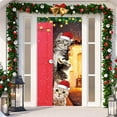 thumbnail image 1 of RuiJiao Gift Premium Christmas Door Cover: Red Polyester, 200x90cm Decor for Festive Cheer, 1 of 6