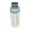 thumbnail image 1 of RuiJiao Glass Bottle USB LED Night Light, Touch Control Bedside Lamp with Warm Light Modes, Energy-Efficient Ceramic Mini Lamp for Home Car Romantic Ambiance, 1 of 2