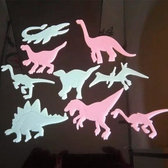 RuiJiao Glow in The Dark Dinosaur Wall Decals Stickers, Glowing Dinosaur Wall Stickers, Removable Wall Stickers for Boys Bedroom Kids Girls Nursery Gift