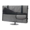 RuiJiao Gray Polyester Monitor Storage Bag - Portable Expandable Desktop Computer Case, for Moving College Students Luggage
