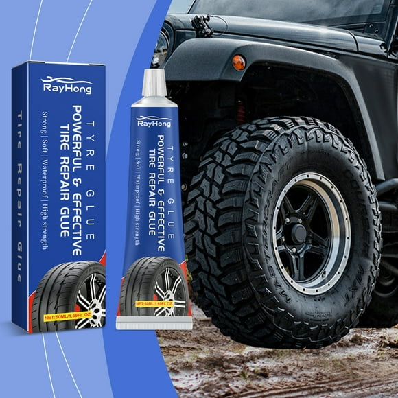 RuiJiao High-Performance Tire Repair Fluid - 50ml Quick Fix for Flat Tires, Ensures Safe Driving, Durable Rubber Sealant for All Weather Conditions