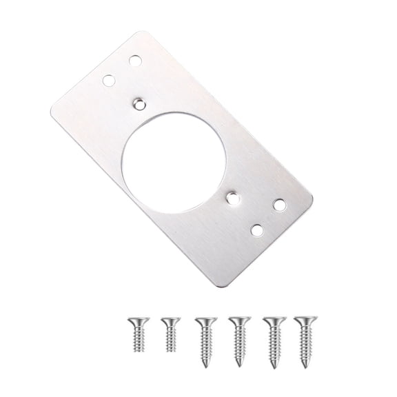 RuiJiao Hinge Repair Plate Kit with Hole for Cabinet, Rust Resistant Stainless Steel Plate Repair Brackets, Easy Installation Hinges for Kitchen Cupboard Door