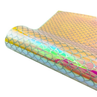 RuiJiao Holographic Thermal Transfer Vinyl - Color-Changing Film for DIY Clothing Decoration - 30cm x 20cm Sheets - Ideal for Crafting and Custom Apparel Design