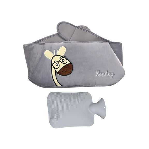 RuiJiao Hot Water Bag,Hot Water Bottle with Waist Cover Cartoon Warm Water Pouch for Neck and Shoulder, Back,Hand, Legs, Waist Warm