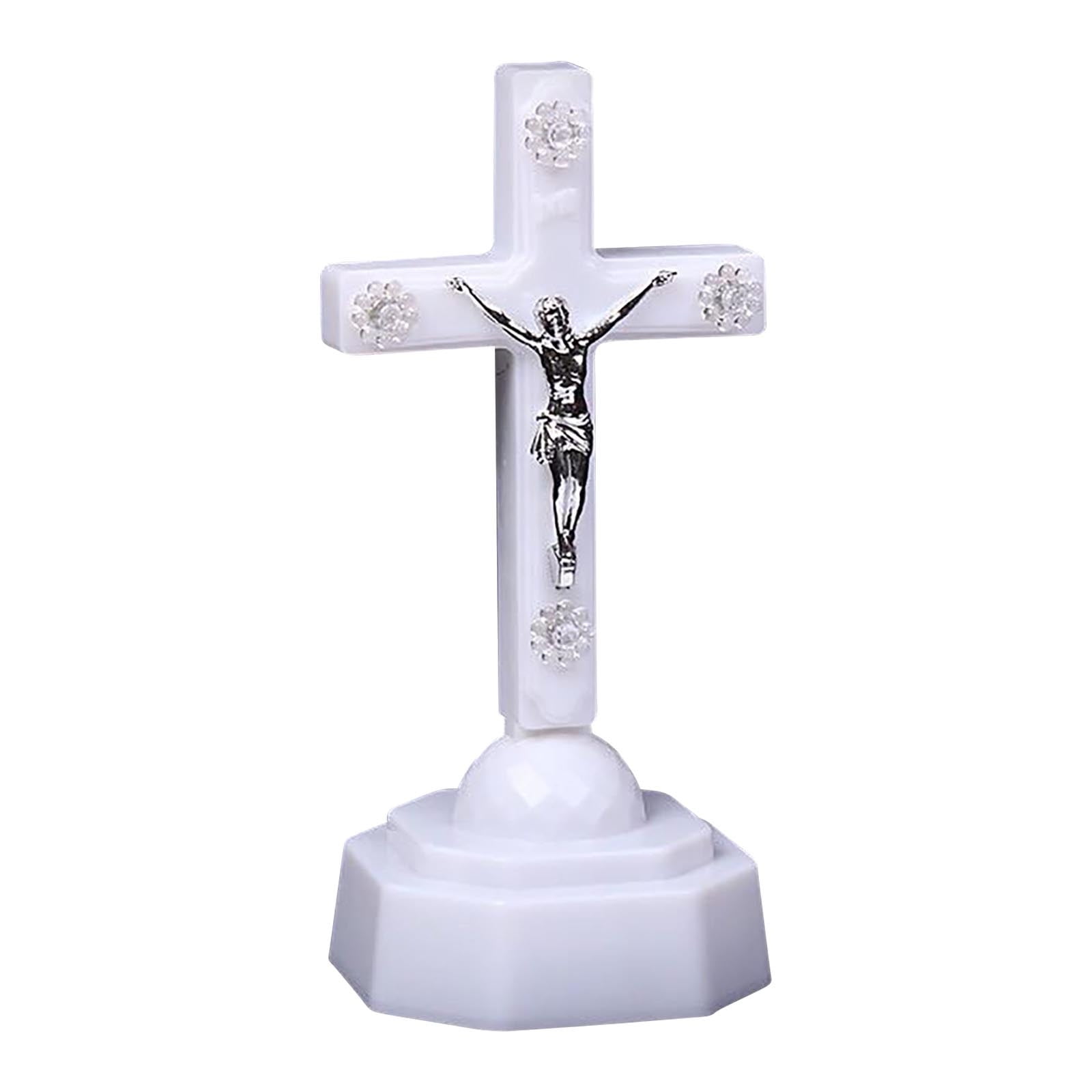 RuiJiao Jesus Electronic LED Night Light Flameless Candle with Timer Battery Powered Plastic Decoration for Home Wedding Christmas Party