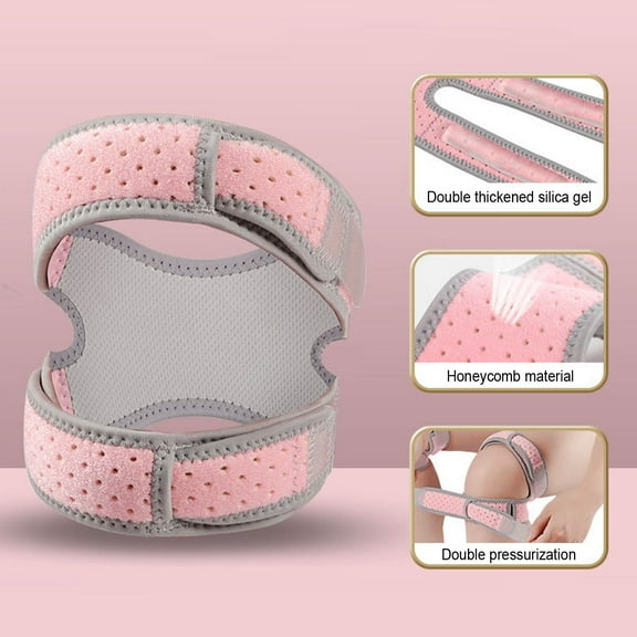RuiJiao Knee Pain Relief & Patella Stabilizer Knee Strap Brace Support for Hiking, Soccer, Basketball, Running, Jumpers Knee, Volleyball & Squats