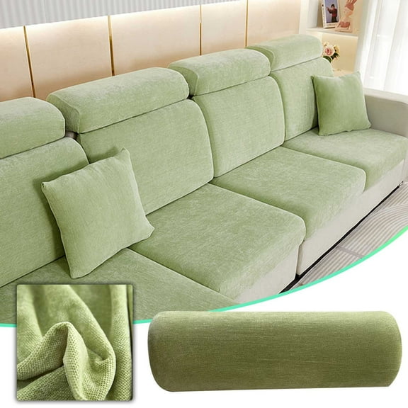 RuiJiao Large Chenille Sofa Headrest Cover, Durable Elastic Non-Slip Fabric, Wear-Resistant Fade-Proof Protector for Leather Couches 2022, Stretch Fit and Comfort Support