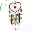 RuiJiao Large Outdoor Heart Wind Chime and Dream Catcher - Alloy Rust-Proof with Aluminum Tubes Bells, Unique Garden Decor