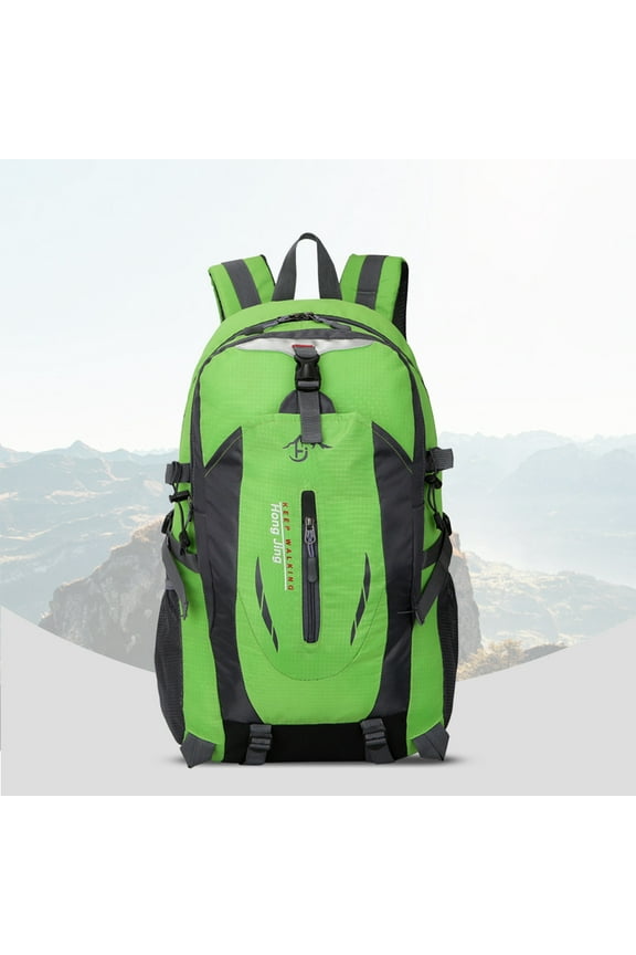 Lightweight 30L Packable Hiking Backpack for Women Men, Waterproof Nylon Travel Daypack with Durable Metal Zippers,Foldable Camping Backpack (Green/Blue/Red/Orange)