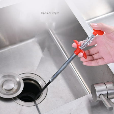 RuiJiao Long Reach Flexible Claw Grabber - Spring Loaded, Narrow Space Pick-Up Tool, Ideal for Drain Cleaning