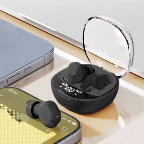 RuiJiao M150 Wireless Bluetooth Earphones, Plastic In-Ear Headphones with Noise Cancellation, Ultra Long Range, Black/Beige/Purple