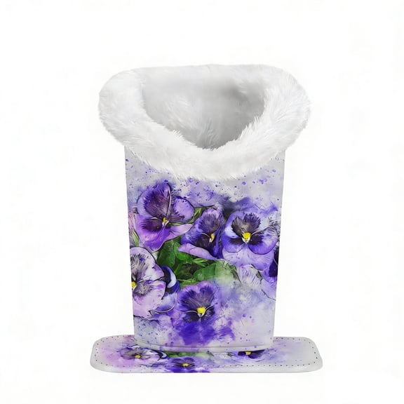 RuiJiao Magnetic Eyeglasses Case with Soft Furry Lining, Compact Organizer for Glasses, Phones, Jewelry with Pattern Options