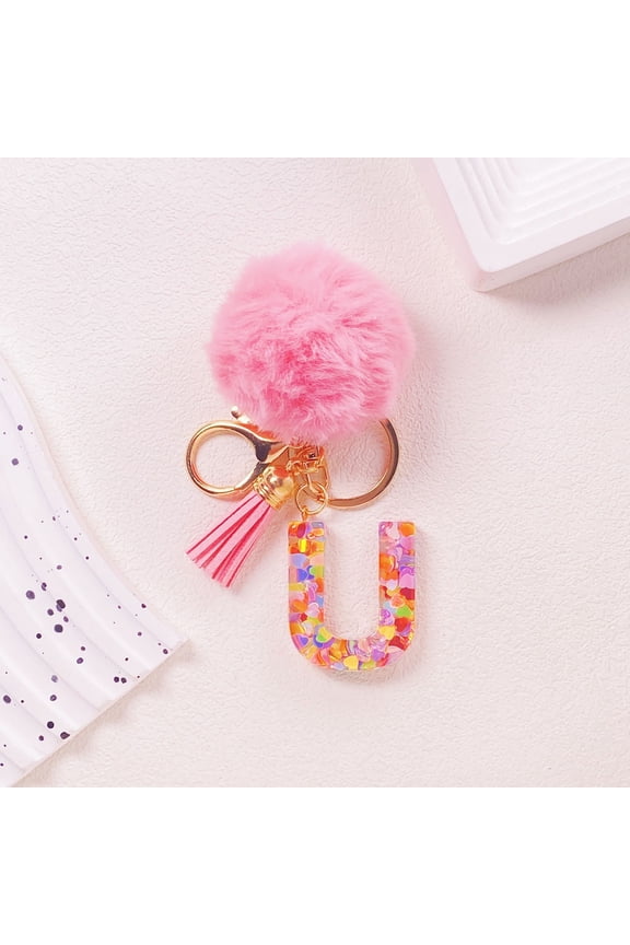 Modified Title: Personalized Initial Letter Keychain - Stylish and Durable, Perfect Gift for Any Occasion