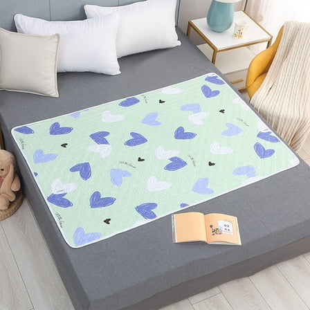 RuiJiao Multicolor 150x100cm Waterproof and Washable Large Bed Nursing Pad - Ideal for Elderly Care and Menstrual Use