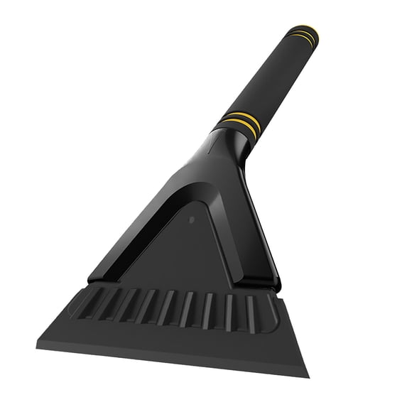 RuiJiao Multifunctional 5-in-1 Car Snow Scraper with Double Layer Foam Handle, Heavy-Duty Ice Scraper Brush for Winter, Ergonomic Windshield Snow Shovel and Frost Removal Tool, Non-Slip Durable