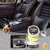 RuiJiao Multipurpose Car Interior Foam Cleaner for Seats, Carpets & Dashboard – Deep Cleaning Formula for Fabric, Leather, Plastic Surfaces