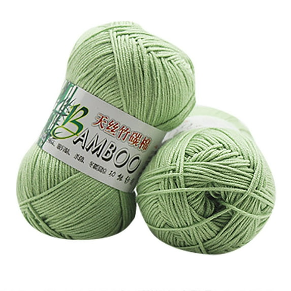 RuiJiao Natural Soft Tencel and Fiber Blend Baby-Friendly Knitting Yarn, DK 6ply Fingering Weight for Crochet, 50g/Skein, US 3-4 Needles, Multi-Color