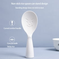 RuiJiao Nonstick Rice Paddle Tool, Kitchen Rice Cooker Spoon, Non-Stick Rice Spoon, Standing Rice Spatula with Smile Face