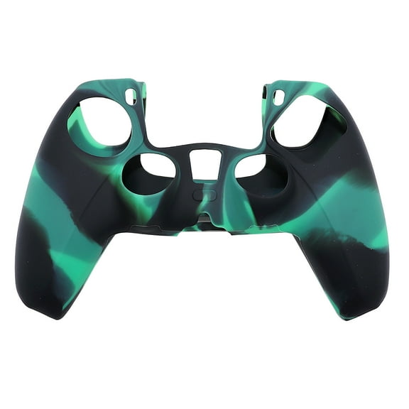RuiJiao PS5 Controller Silicone Cover Camouflage Anti-Slip Grip Protective Case for PlayStation 5, Ultra Soft Skin with Tactile Buttons Accessories,Soft Camo Design Gaming Enhance (Gray)