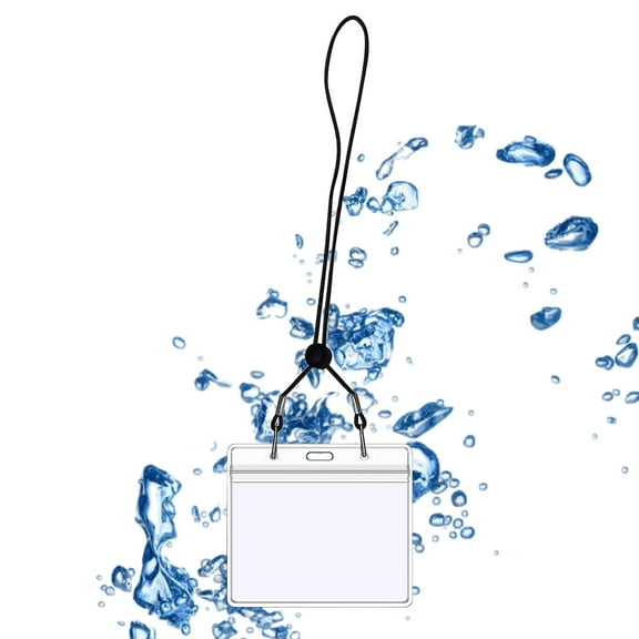 RuiJiao PVC Soft Card Holders with Lanyards - Durable and Flexible Card Cases for Health Cards, ID Cards, and More