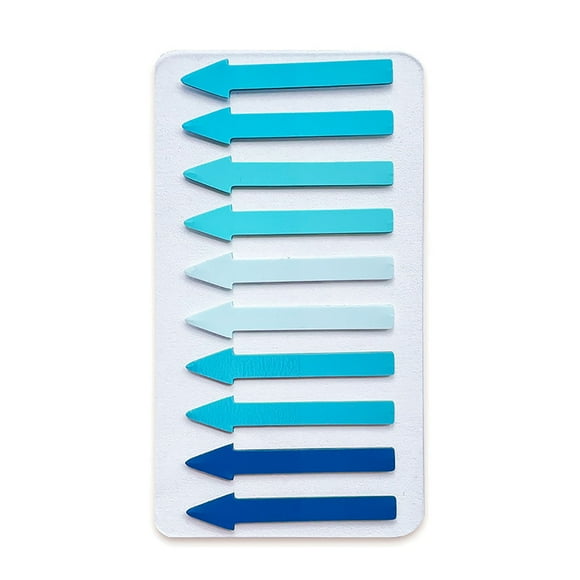 RuiJiao Page Markers Colored Sticky Tabs, Translucent Arrow Flags for Page Marking, Fluorescent Index Tab Stickers for Notebooks, Small Sticky Notes Flags