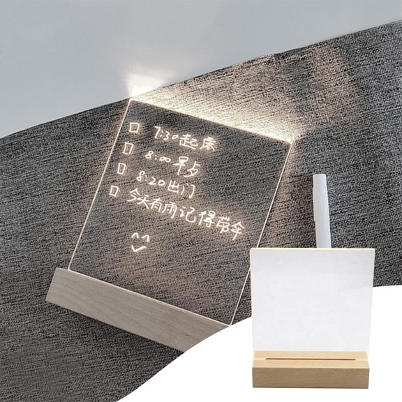 RuiJiao Personalised Acrylic Name Lamp, USB Powered Night Light with Clear Base, Ideal Gift for Girls, Women on Mother's Day, Birthday