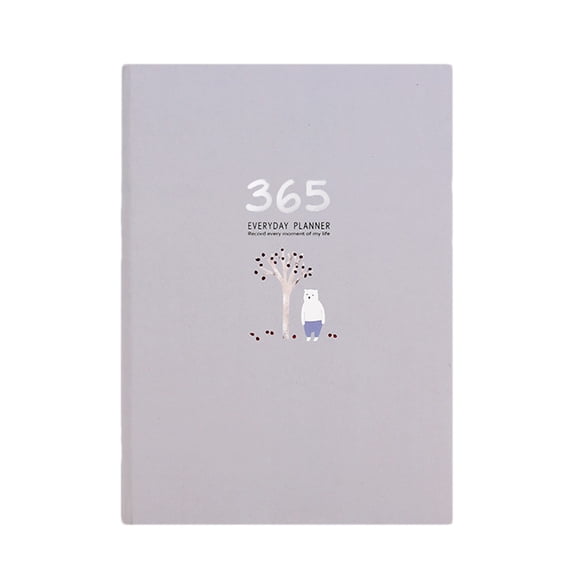RuiJiao Planner Notebook, 365 Days Daily Monthly Schedule Book with Cute Anime Design, Portable Agenda for Students Office Home Use
