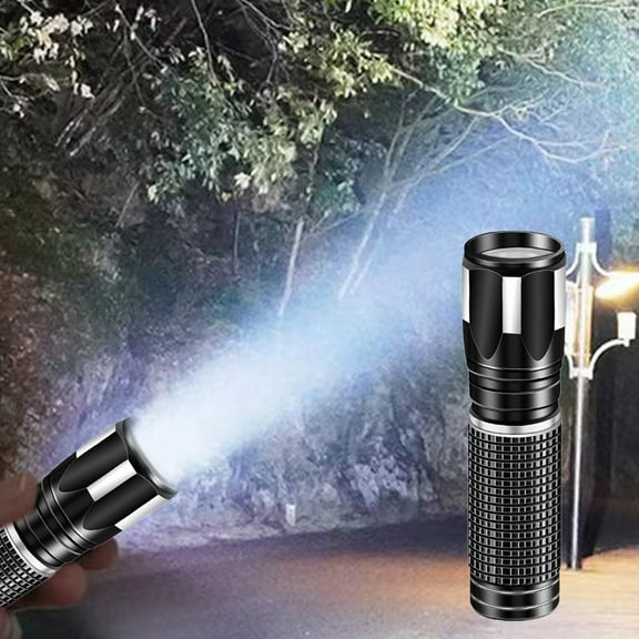 RuiJiao Portable Rechargeable Flashlights with Type C, Super Bright Flash Light, Small LED Flashlight, Portable Tactical Flashlight for Camping Essentials