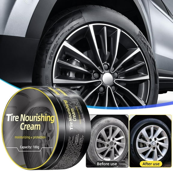 RuiJiao Premium Car Tire Gloss and Protection Gel - Pollution Defense, UV Protection, and Anti-Aging Coating for Long-lasting Shine
