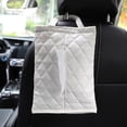 thumbnail image 1 of RuiJiao Premium Crystal Pattern PU Leather Car Tissue Box, Space-Saving Backseat Organizer, Eco-Friendly and Durable for Home and Vehicle Use, 1 of 7