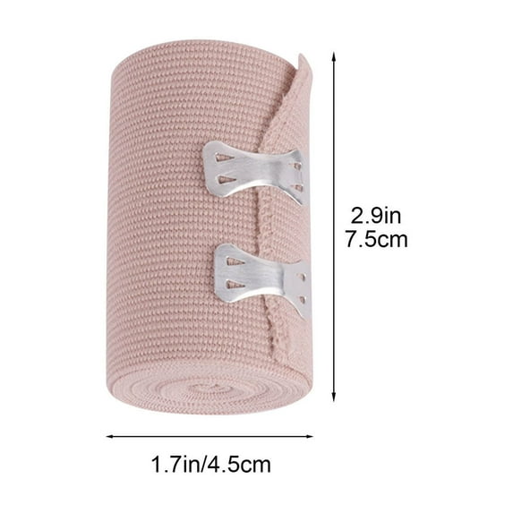 RuiJiao Premium Elastic Bandage Wrap - Strong Compression - Sports Protection, Reusable Bandages for Legs and Arms - Wrist, Elbow, Foot, Knee Wrap