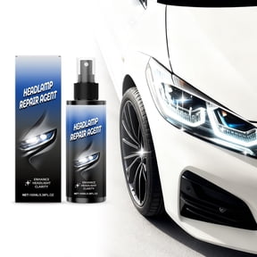 RuiJiao Professional Car Headlight Restoration Kit, 100ml Headlight Cleaner and Polish for Oxidized, Yellowed Lights, Quick and Easy DIY Solution, Enhance Brightness and UV Protection