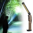 thumbnail image 1 of RuiJiao Rechargeable Handheld Flashlight with Magnetic Base, Rotating Head, COB Work Light and 7 Lighting Modes, 1 of 8