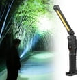 thumbnail image 1 of RuiJiao Rechargeable Handheld Flashlight with Magnetic Base, Rotating Head, COB Work Light and 7 Lighting Modes, 1 of 8