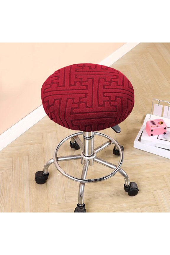 Round Bar Stool Seat Covers - Non-Slip, Elastic Band, Durable Fabric for Comfort and Style, Perfect for Home and Bar Use, Easy to Clean and Install