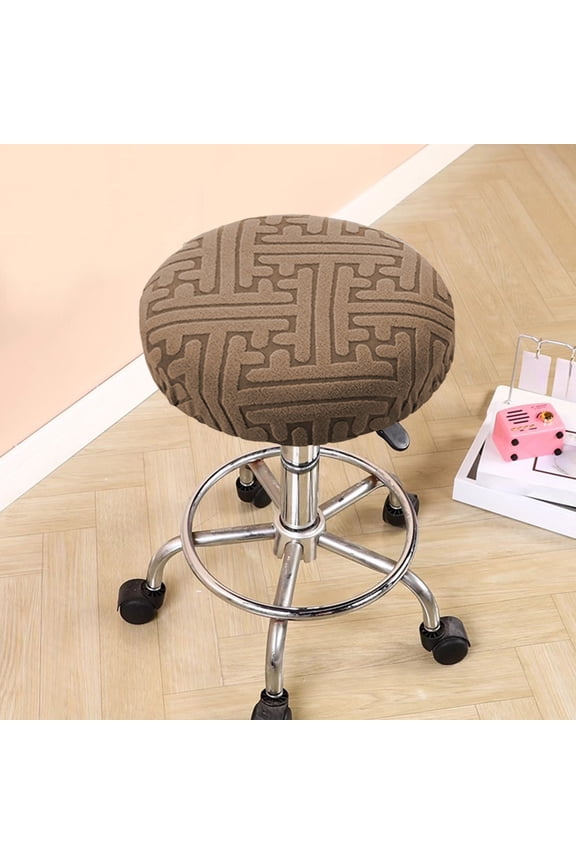Round Bar Stool Seat Covers - Non-Slip, Elastic Band, Durable Fabric for Comfort and Style, Perfect for Home and Bar Use, Easy to Clean and Install
