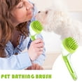 thumbnail image 1 of RuiJiao Silicone Pet Bath Brush for Dogs and Cats, Dual-Use Massage and Cleaning Brush, 18cm Ergonomic Dog Grooming Brush with Soft Bristles for Puppies, 1 of 5