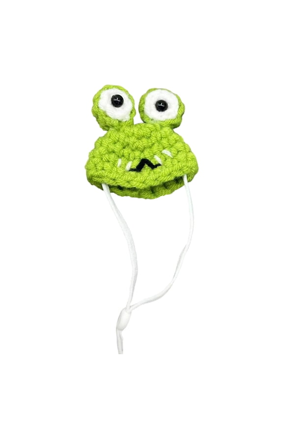 Small Animal Mini Hand Knitted Pet Hat Cute Tiny Hamster Hat for Parrot Snake Guinea Pigs Rabbit Head Cover Costume Hamster Hat