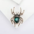 thumbnail image 1 of RuiJiao Spider Crystal Brooch Rhinestones Wedding Boutonniere, Retro Personality European And Alloy Insect Brooch, 1 of 5