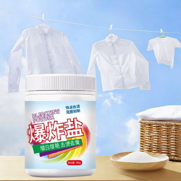 RuiJiao Stain Remover Powder for Clothes, Concentrated 300g Laundry Booster, Safe on Fabrics, Removes Tough Stains Eco-Friendly