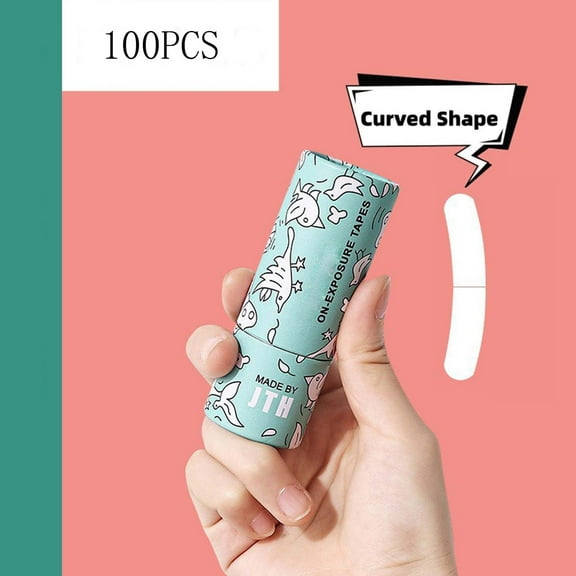 RuiJiao Strong Adhesive Underwear Double Sided Tape, Sweatproof Non-Slip Invisible Fashion Tape for Clothes, 50Pcs Hypoallergenic Skin-Friendly Transparent Garment Tape Strips