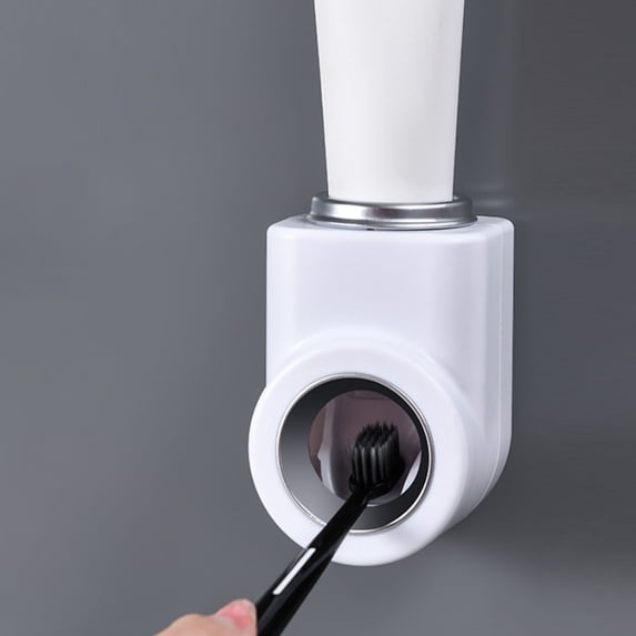 RuiJiao Toothpaste Dispenser Wall Mounted for Bathroom Automatic Toothpaste Squeezer for Kids and Adult